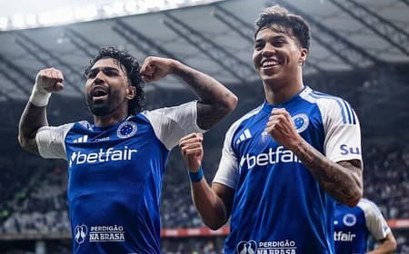 Gabigol e Kaio Jorge do Cruzeiro (Foto: Gustavo Aleixo/Cruzeiro)