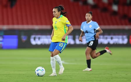 Marta marcou o segundo gol do Brasil contra o Uruguai. (Foto: Lívia Villas Boas / CBF)