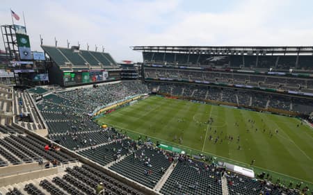 Estádio Lincoln Financial Field antes de Palmeiras x Botafogo (Foto: CHARLY TRIBALLEAU / AFP
