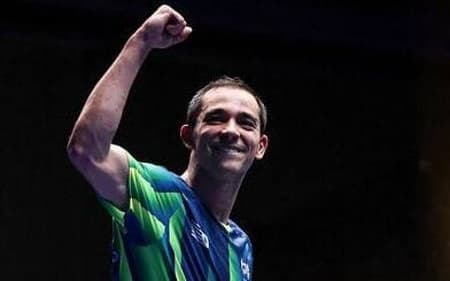 Hugo Calderano bicampeão do WTT da Eslovênia (foto: WTT)
