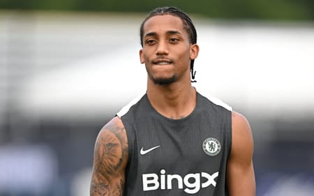 João Pedro em treino do Chelsea antes de enfrentar o Fluminense, pelo Mundial de Clubes