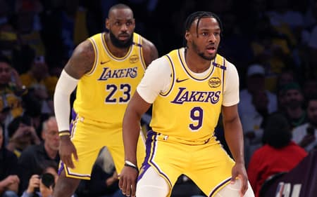 LeBron James - Bronny James - Los Angeles Lakers - NBA