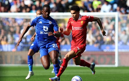 Luis Díaz em Leicester x Liverpool