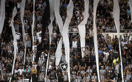 Torcida do Botafogo no Nilton Santos (Foto: Vítor Silva/Botafogo)