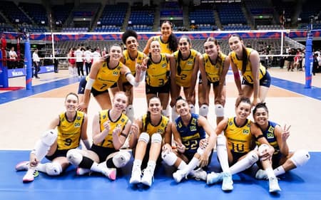 Brasil x França, pela terceira etapa da VNL feminina (foto: volleyballworld)