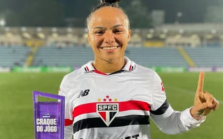 Atacante Day Silva está no São Paulo desde 2024. (Foto: Reprodução/Redes sociais)