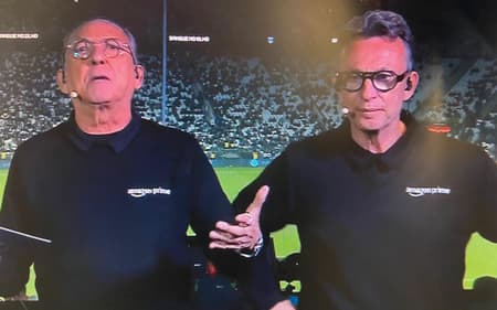 Galvão Bueno e Craque Neto em Corinthians x Palmeiras