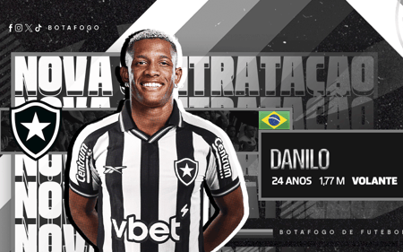 Danilo é o novo reforço do Botafogo (Foto: Divulgação/Botafogo)