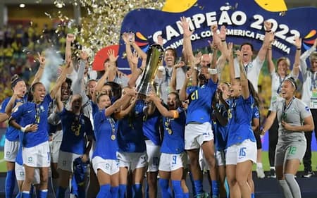 Brasil conquistou a Copa América Feminina 2022. (Foto: CBF/Divulgação)