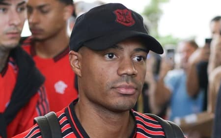 De La Cruz na chegada do Flamengo aos Estados Unidos