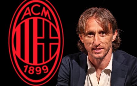 Modric apresentado pelo Milan (Foto: Reprodução/Milan)