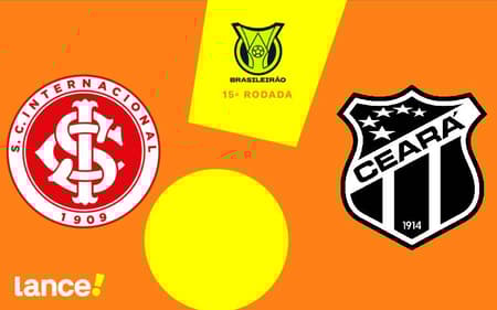 Internacional e Ceará se enfrentam pelo Brasileirão (Foto: Arte/Lance!)