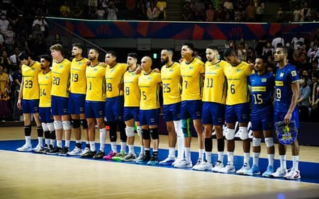 O Brasil venceu a Argentina por 3 sets a 1 pela VNL Masculina (Foto: Divulgação/Volleyball World)