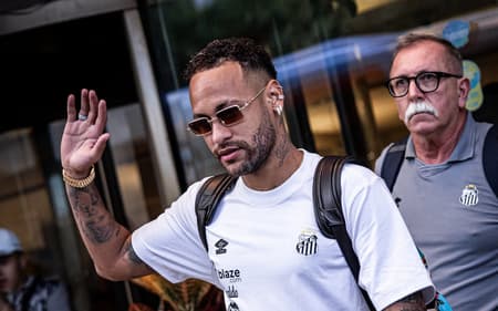 Neymar pode ficar fora contra o Vasco se receber novo amarelo (Foto: Raul Baretta/ Santos FC)