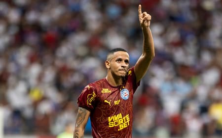 Luciano Juba comemora gol contra o Fluminense (Foto: Rafael Rodrigues / EC Bahia)