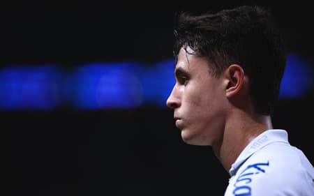 Vinicius Zanocelo chegou ao Santos em 2021. (Foto: Ettore Chiereguini/AGIF)