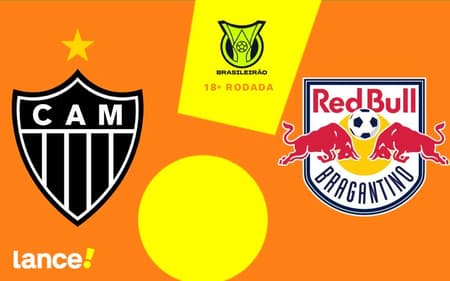 Atlético-MG e Bragantino se enfrentam neste domingo (Foto: arte / Lance!)