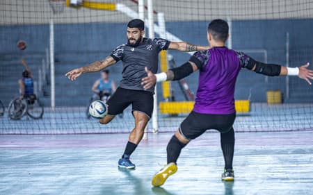 O Ceará na preparação para mais uma rodada do Brasileiro de Futsal (Foto: Felipe Santos / Ceará SC)