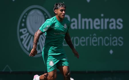 Facundo Torres durante treinamento do Palmeiras (Foto: Cesar Greco/Palmeiras/by Canon)