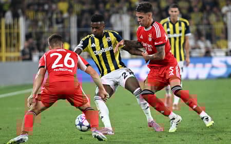 Fenerbahçe e Benfica empataram por 0 a 0 pela Champions League (Foto: Ozan KOSE/AFP)