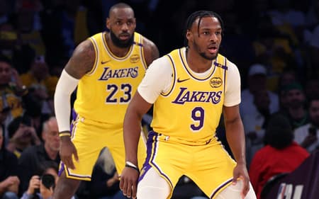 LeBron James - Bronny James - Los Angeles Lakers - NBA