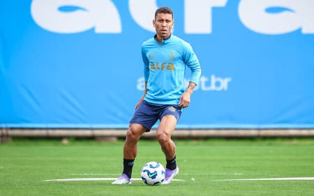 Marcos Rocha em seu primeiro treinamento. (Foto: Lucas Uebel/Grêmio FBPA)