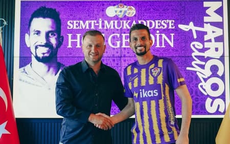 Marcos Felipe é apresentado ao Eyüpspor (Foto: divulgação / Eyüpspor)