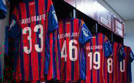Vestiário de Bahia antes da partida contra o Paysandu Foto: Divulgação / EC Bahia
