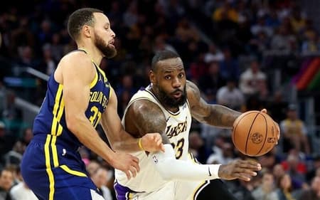 lebron james lakers warriors