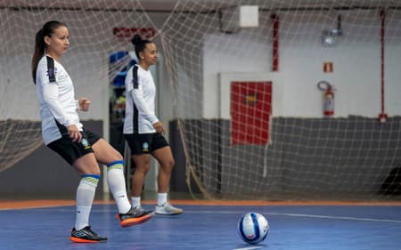 Seleção Brasileira realiza primeiro treino em Xanxerê, cidade que recebe pela terceira vez o Torneio Internacional de Futsal (Foto: Nelson Terme / CBF)