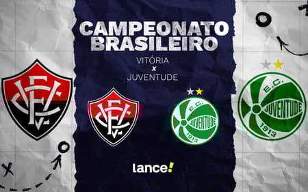 Vitória e Juventude se enfrentam pelo Brasileirão (Foto: arte / Lance!)