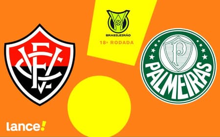 Vitória e Palmeiras se encaram no Barradão (Foto: arte / Lance!)