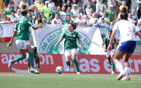 Andressinha, do Palmeiras, em jogo contra o Cruzeiro na Arena Barueri. (Foto: Cris Mattos/ Staff Images Woman/ CBF)