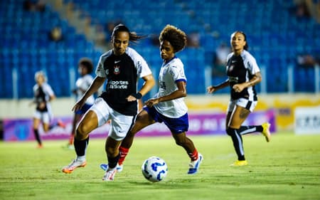 O Corinthians venceu o Bahia por 2 a 1 no jogo de ida das quartas do Brasileirão Feminino. (Foto: Letícia Martins/EC Bahia)