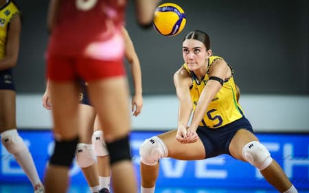 Brasil e Tailândia no Mundial Sub-21 de Vôlei feminino (Foto: Volleyball World)