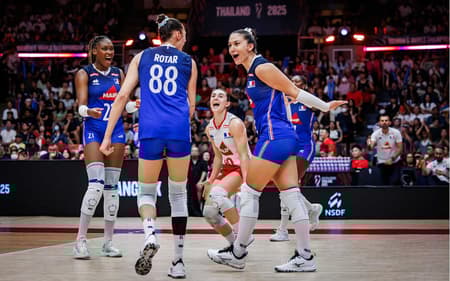 China e França se enfrentaram pelas oitavas de final do Mundial de Vôlei (Foto: Volleyball World)