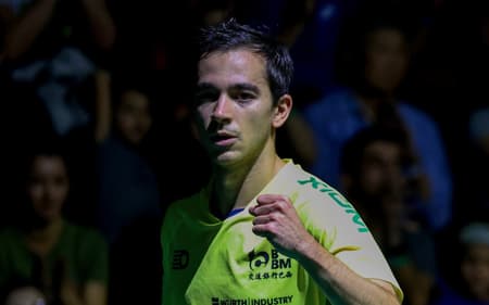 Hugo Calderano em ação neste sábado no WTT de Foz do Iguaçu (Foto: Abelardo Mendes Jr/ CalderanoTM)