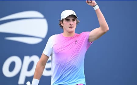 João Fonseca em foto de arquivo no US Open (Divulgação)