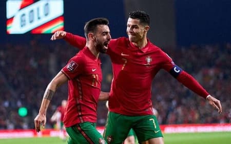 Bruno Fernandes e Cristiano Ronaldo