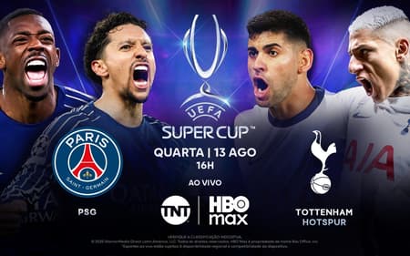 PSG x Tottenham: veja a equipe de transmissão da TNT para a Supercopa da Europa