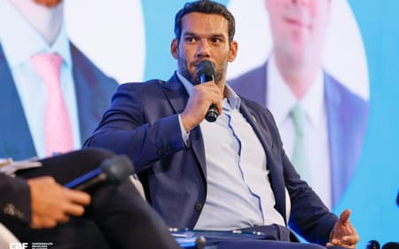 Samir Xaud, presidente da CBF, na Rio Innovation Week