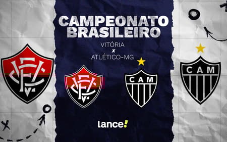 Vitória e Atlético-MG se enfrentam no Barradão (Foto: arte/Lance!)