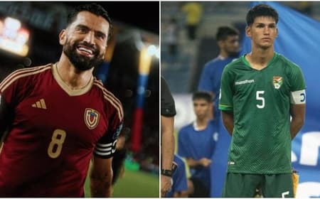 Rincón, pela Venezuela, e Marcelo Torres, pela Bolívia, disputam vaga na Copa do Mundo (Foto: Divulgação)