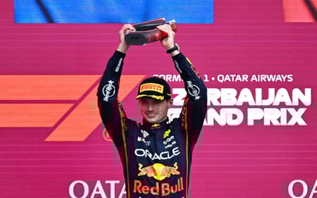 Max Verstappen vence o GP do Azerbijão de F1 (Foto: Alexander Nemenov / AFP)