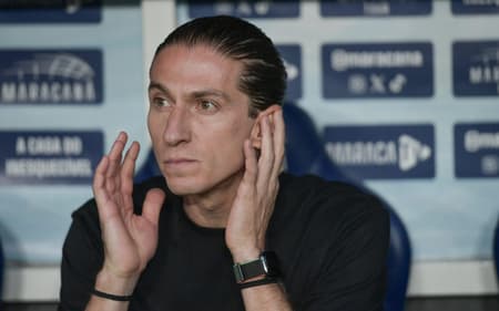 Filipe Luís é o técnico do Flamengo (Foto: Thiago Ribeiro/AGIF)