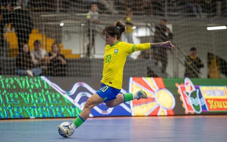 Amandinha no Torneio Internacional de Futsal 2025 (Foto: Nelson Terme/ CBF)
