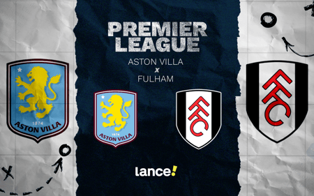 Aston Villa x Fulham pela Premier League (Arte: Lance!)