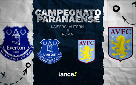 Everton e Aston Villa se enfrentam na 4ª rodada da Premier League, em Liverpool (Foto: Arte/Lance!)