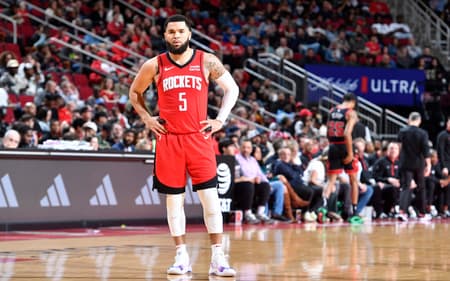 Fred VanVleet durante temporada da NBA (Foto: Logan Riely / AFP)