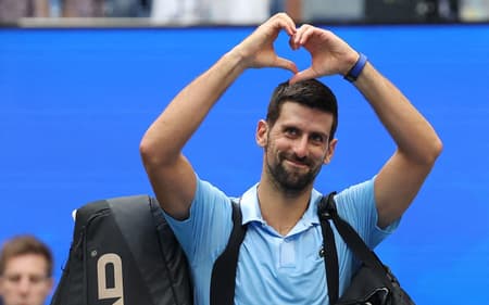 Novak Djokovic US Open 2025 (Foto: Reprodução/Getty Images via AFP)
